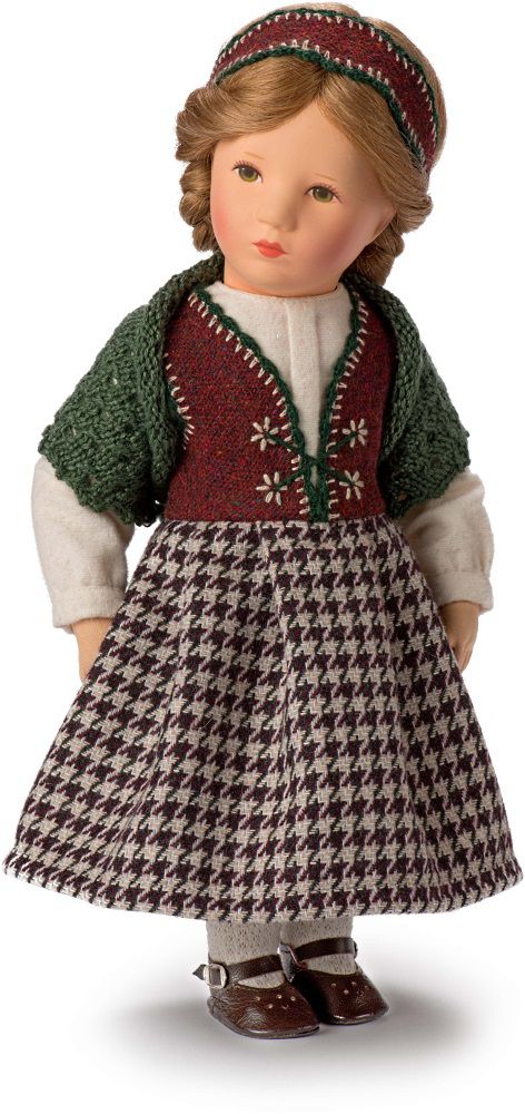 Käthe Kruse Klassik Puppe Christel  35 cm handgestopft